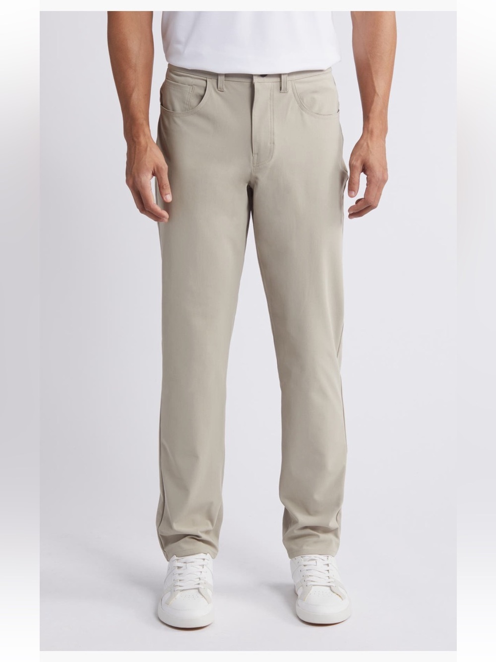 Zella Commuter Pants men’s straight leg pants tan size 33 NWT
